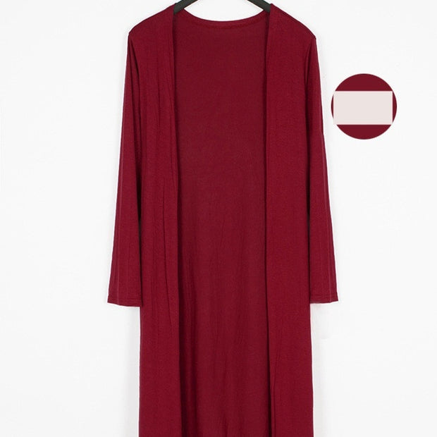 Long Modal Cardigan Women Shawl Sun Protection Clothing