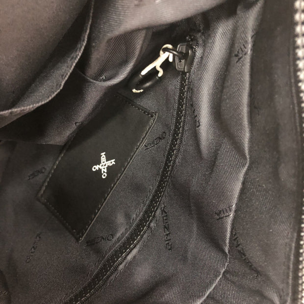 Embroidered Cross Lettering Shoulder Bag