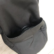 Embroidered Cross Lettering Shoulder Bag