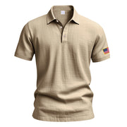 American Summer Linen Short Sleeve Men Clothing